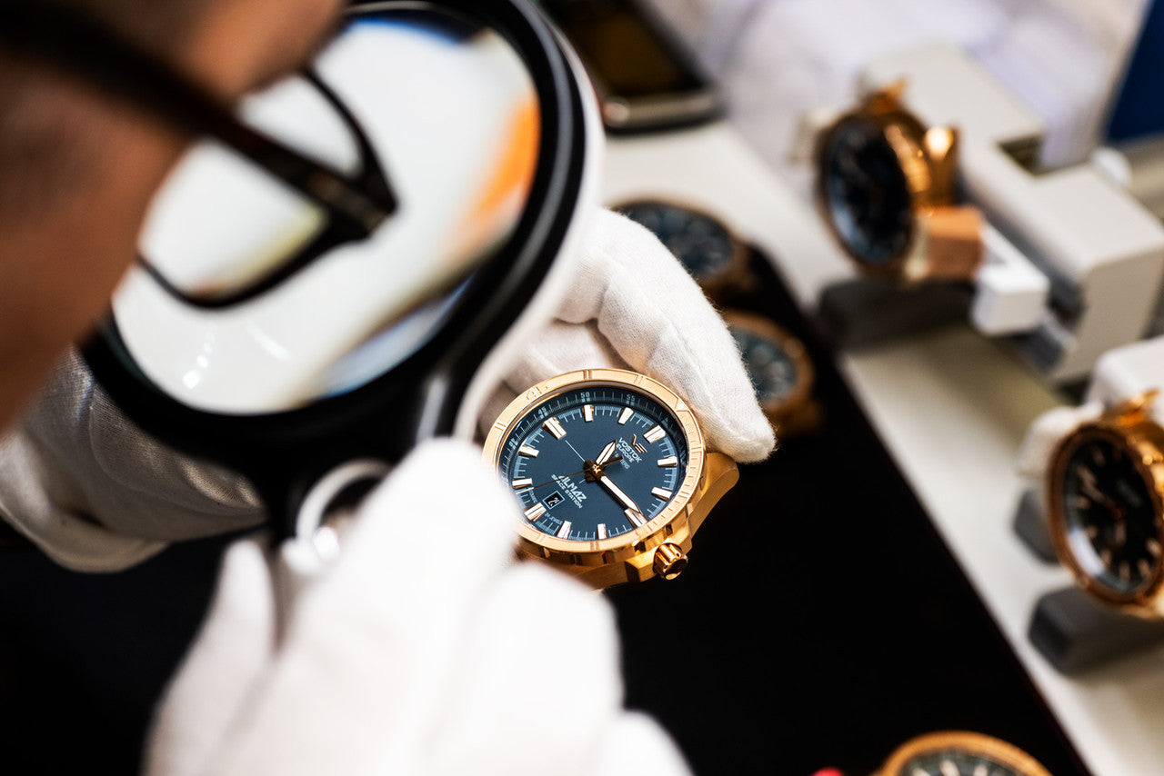 Vostok-Europe Almaz Bronze Automatic Leather Strap Watch NH35/320O507