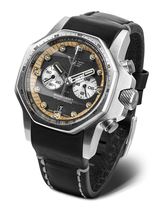 Vostok-Europe Atomic Age Andrei Sakharov Mecha-Quartz Watch VK64-640A698