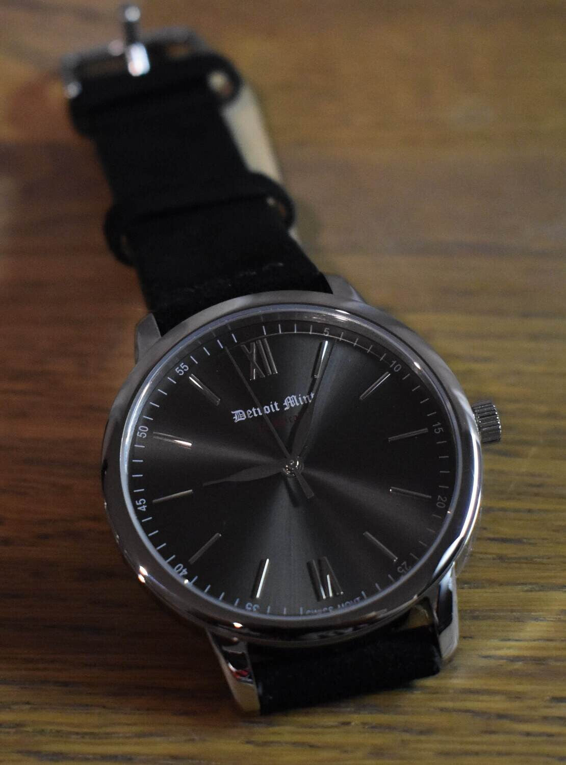 Detroit Mint Classical Slate Black on Black Suede