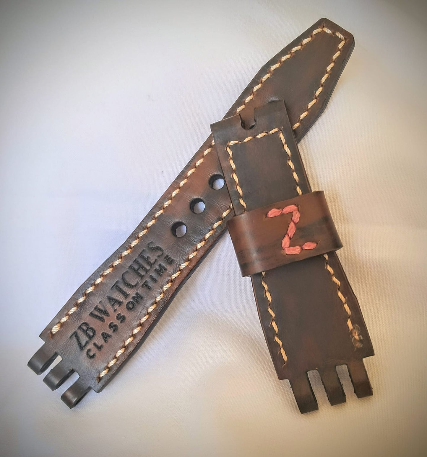 ZB Watches' Brand Leather Straps For Vostok Europe Energia Watches.