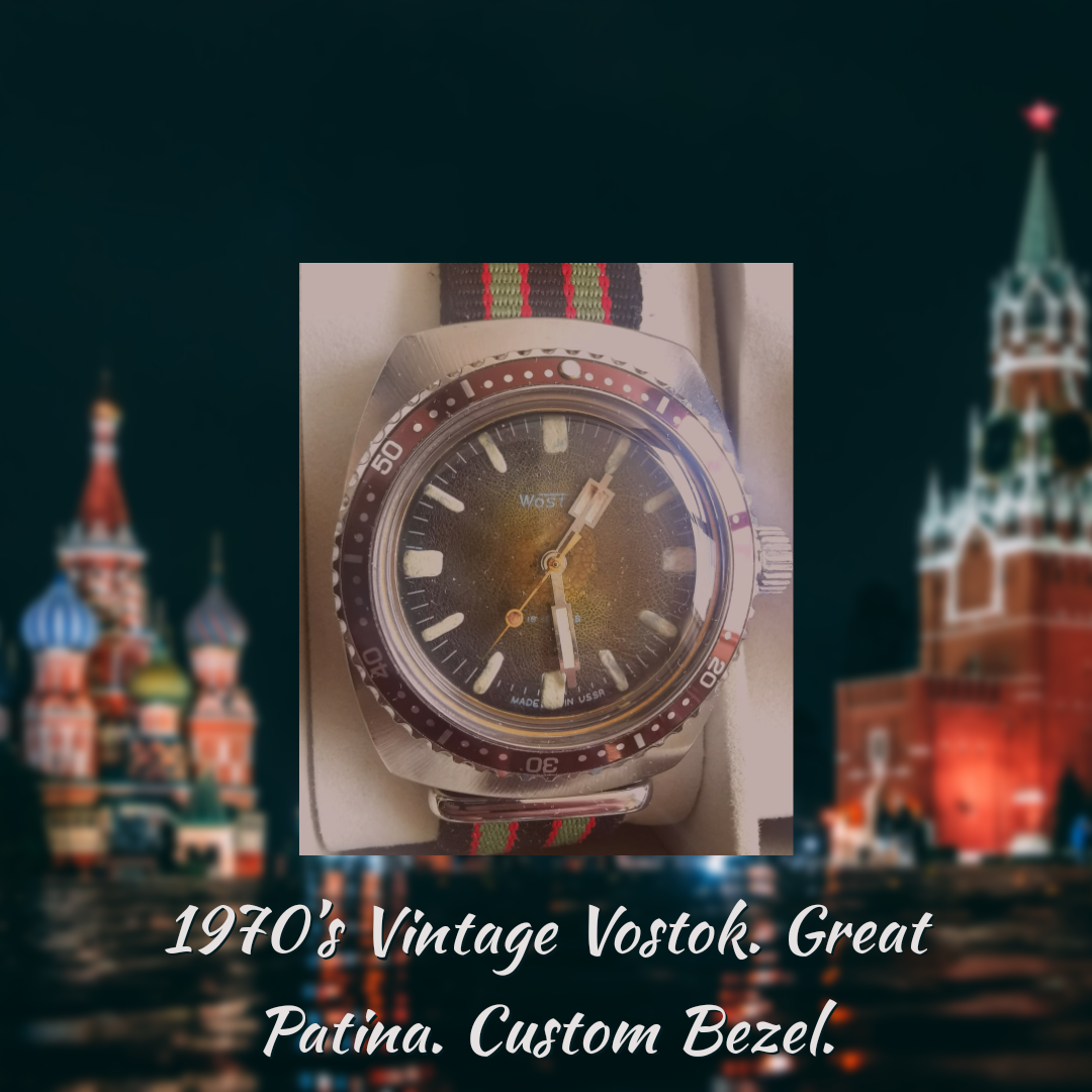 Vintage Vostok Komandirskie (1970's model)