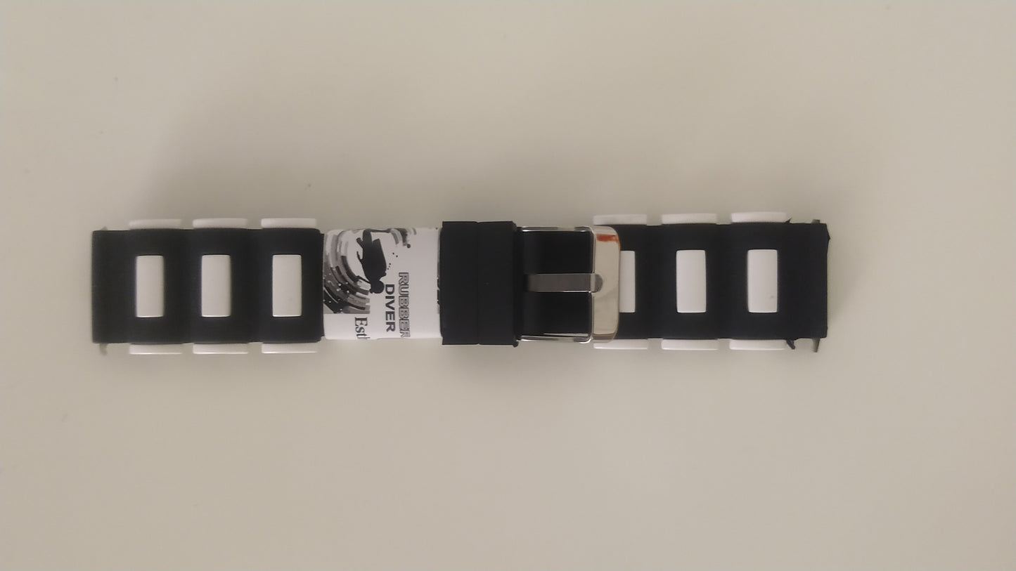 Black/White Diver Strap