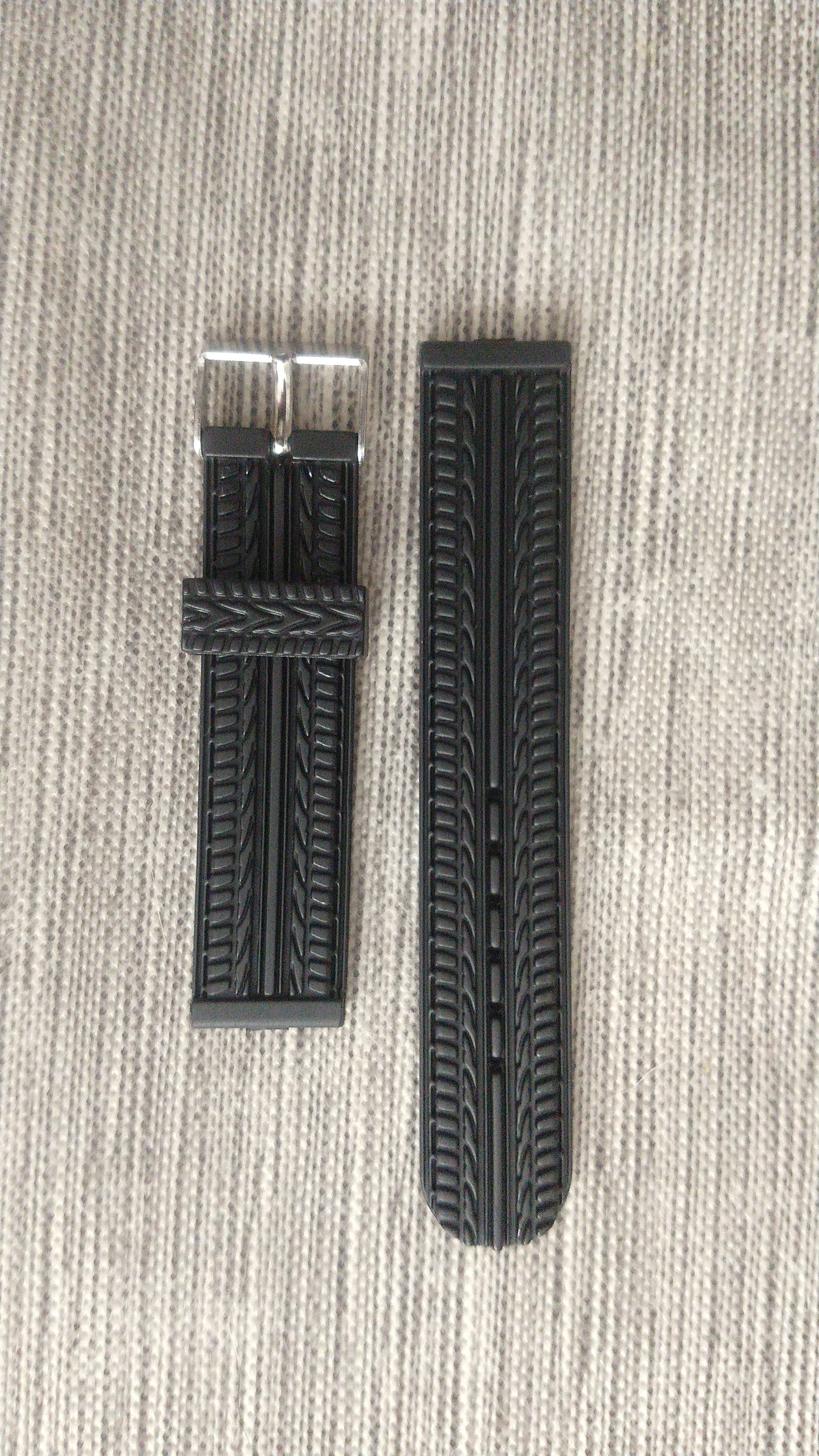 Black Rubber Strap