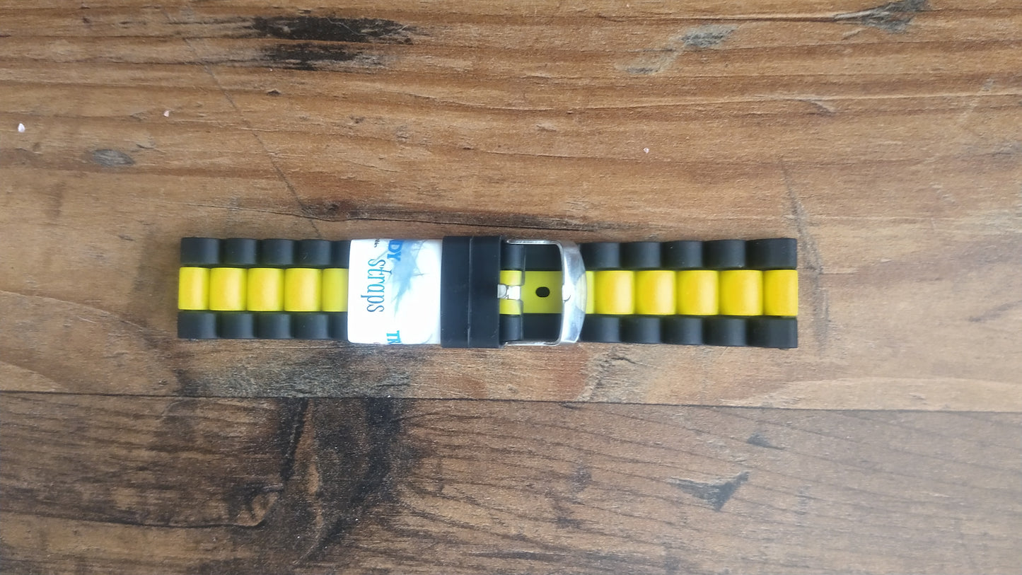 Black/Yellow Diver Strap