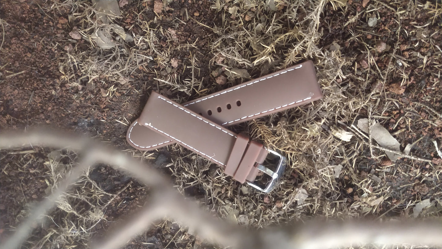 Brown Rubber Strap