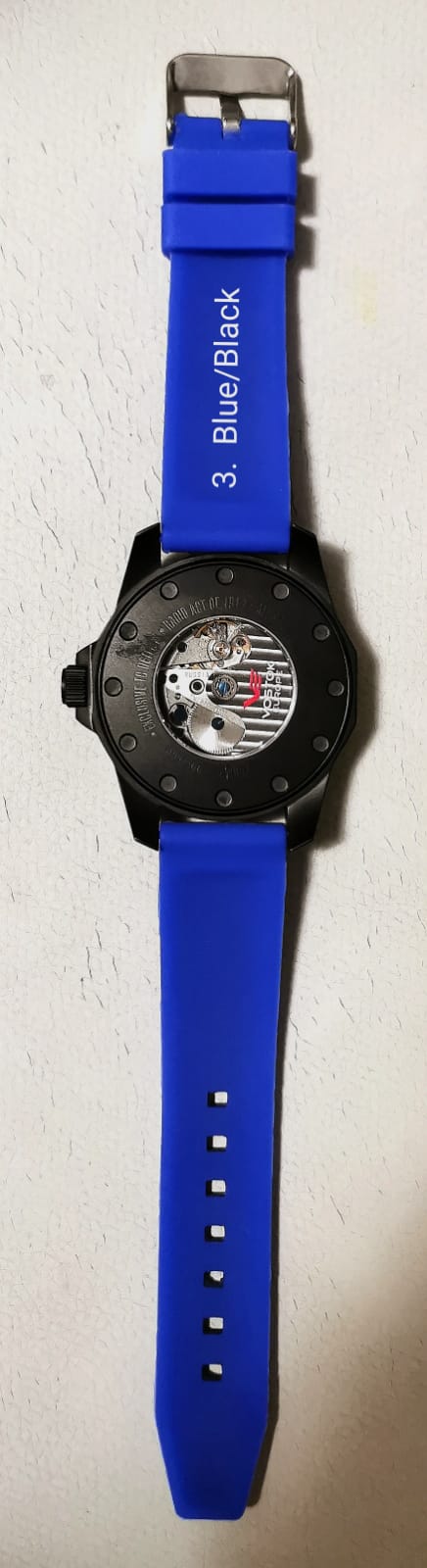 Black top/Blue bottom - Rubber.