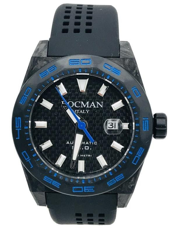 Locman Stealth Carbon 300m Dark Blue Strap 216BLK/975