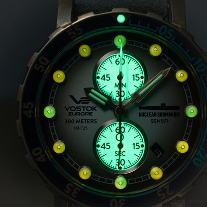Vostok-Europe SSN 571 Mecha-Quartz Chronograph Submarine Watch (VK61/571F612)