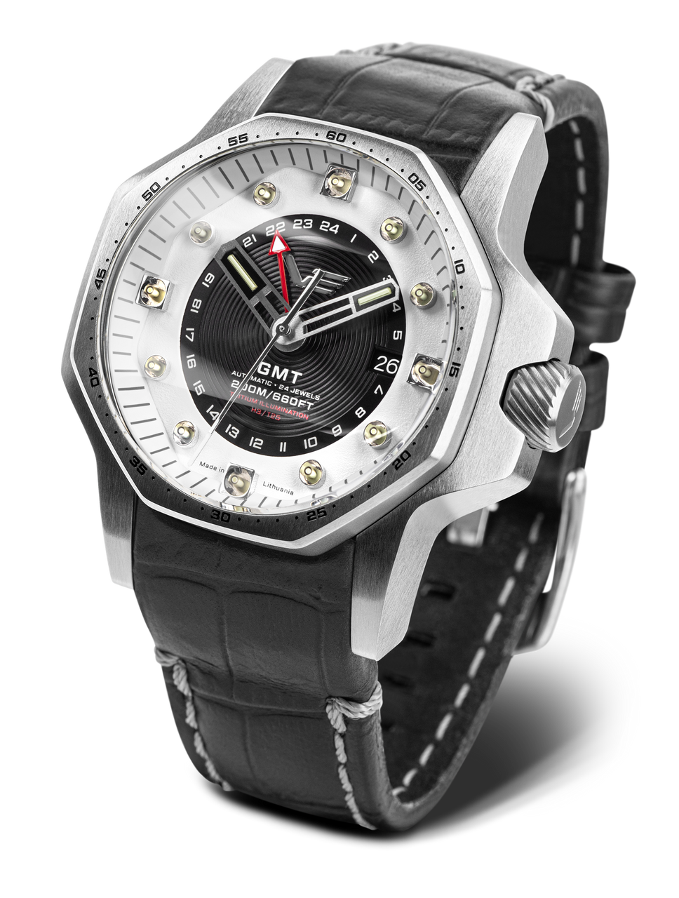 Vostok-Europe Atomic Age Enrico Fermi Automatic GMT Watch NH34-640A702
