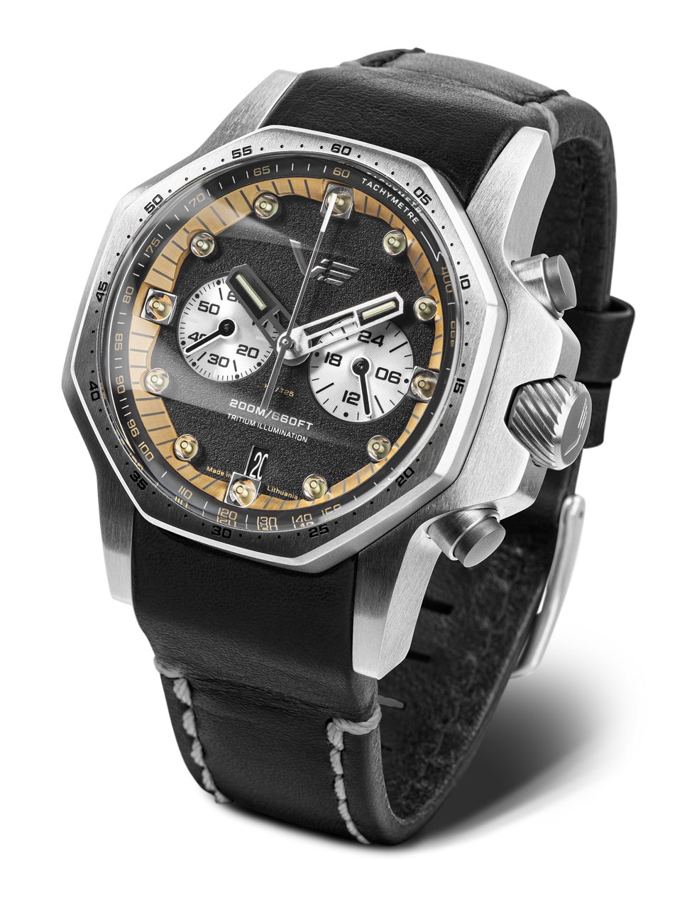 Vostok-Europe Atomic Age Andrei Sakharov Mecha-Quartz Watch VK64-640A698