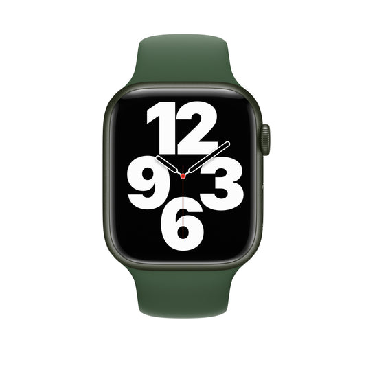 Refurbished Apple Watch Series 7 GPS, 45mm Green Aluminum Case with Clover Sport Band
