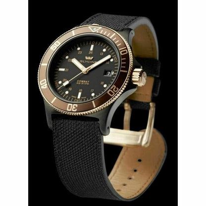 Glycine Men’s Combat Sub Automatic Dark Brown Bezel