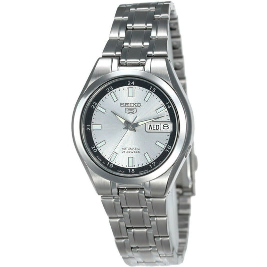 Seiko Series 5 Automatic Date-Day Silver Dial Men's Watch