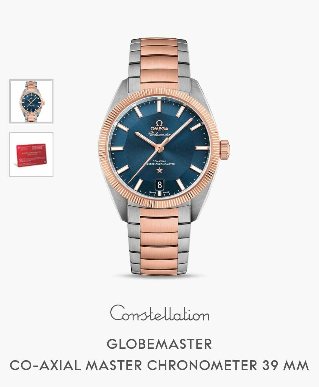 Omega Constellation Globemaster Blue Dial 2018 Full set for Rs.450,748 for  sale from a Trusted Seller on Chrono24