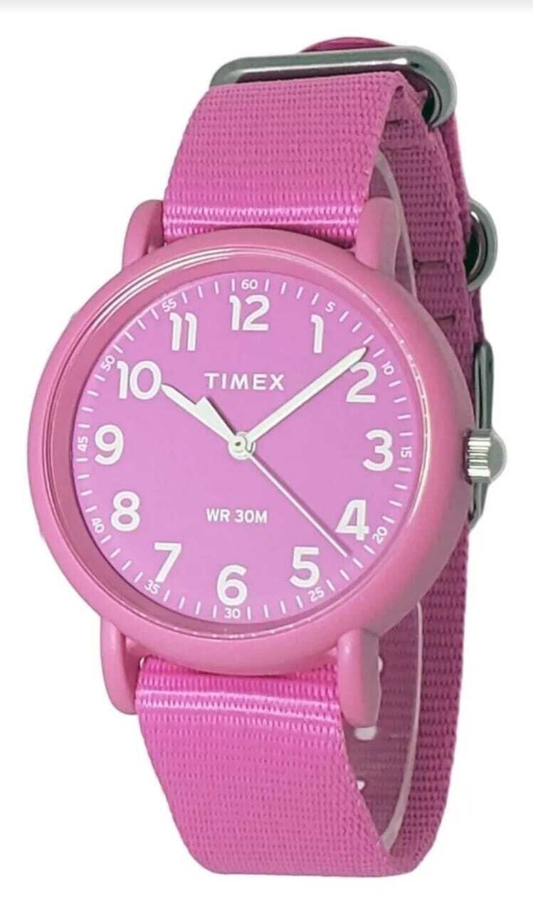 Timex Weekender Quartz Pink Dial Watch - ZBWatches.com (Mexico, US, UK ...
