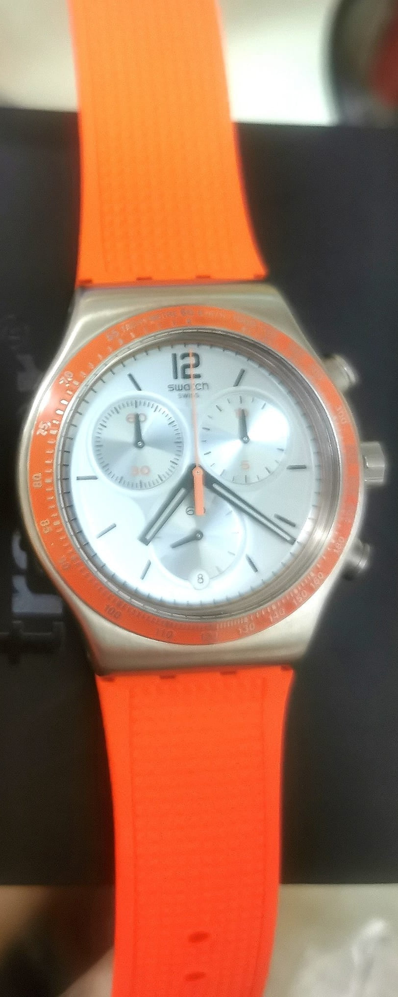 Pre Owned Hyperbright Orange Chronograph YVS483