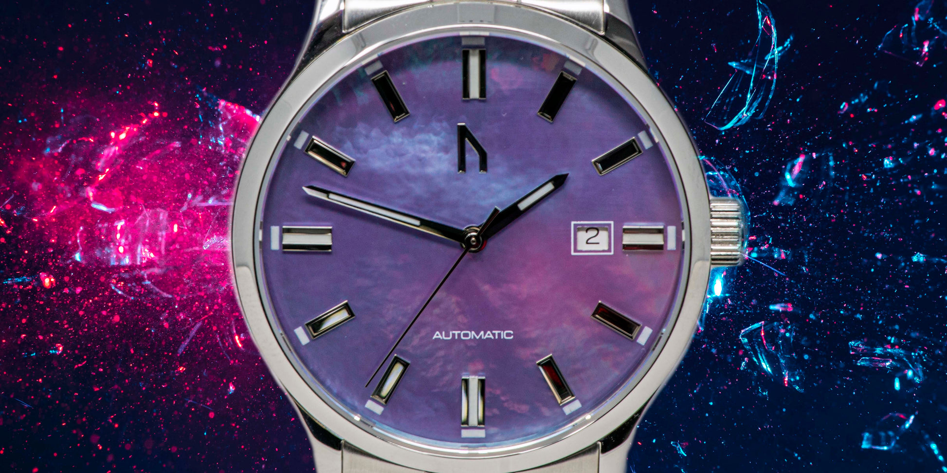 100m Sport Diver Purple Mother of Pearl