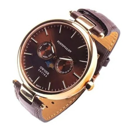 Pustovalov Owner Series Quartz Watch With New Leather Strap