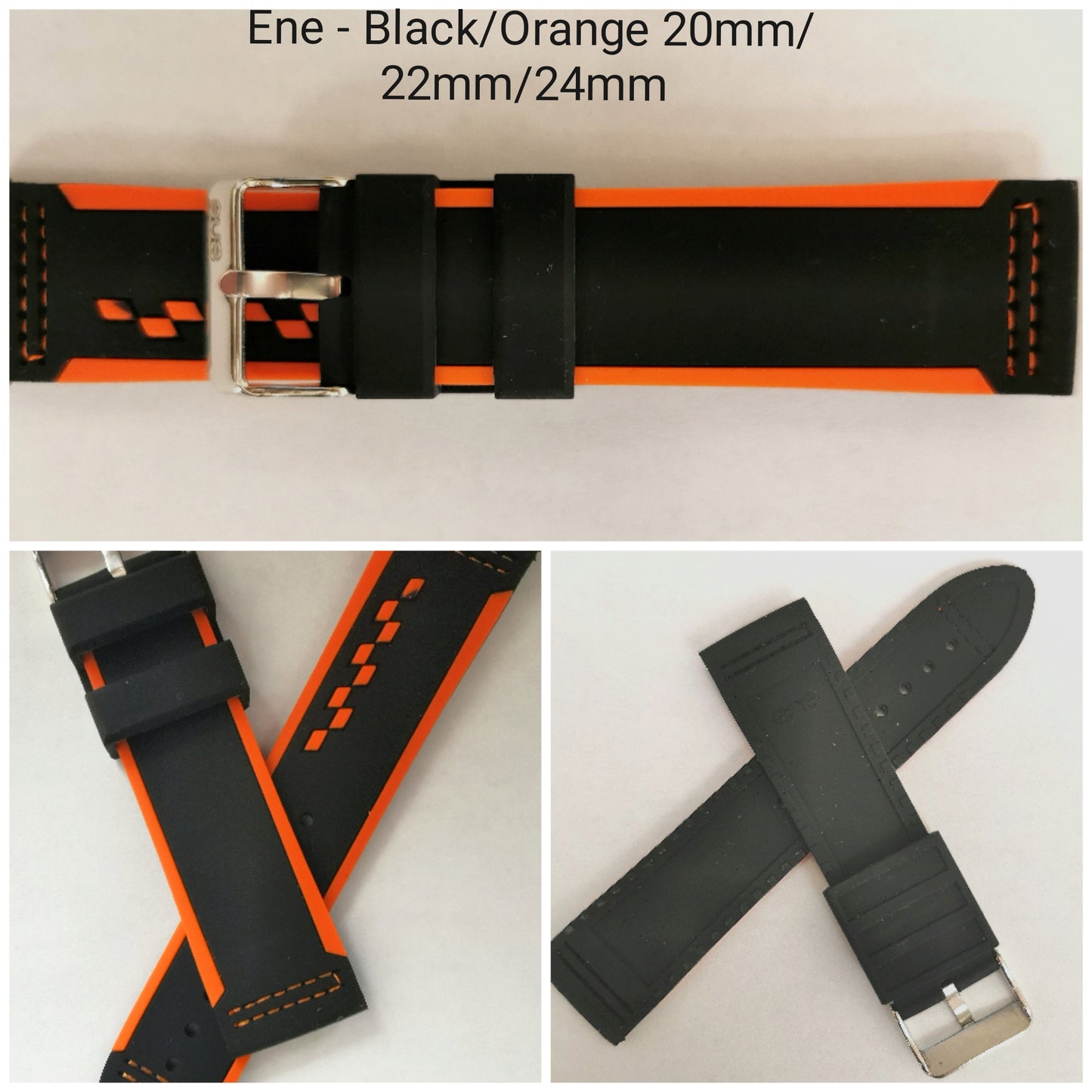 ENE two colored rubber straps