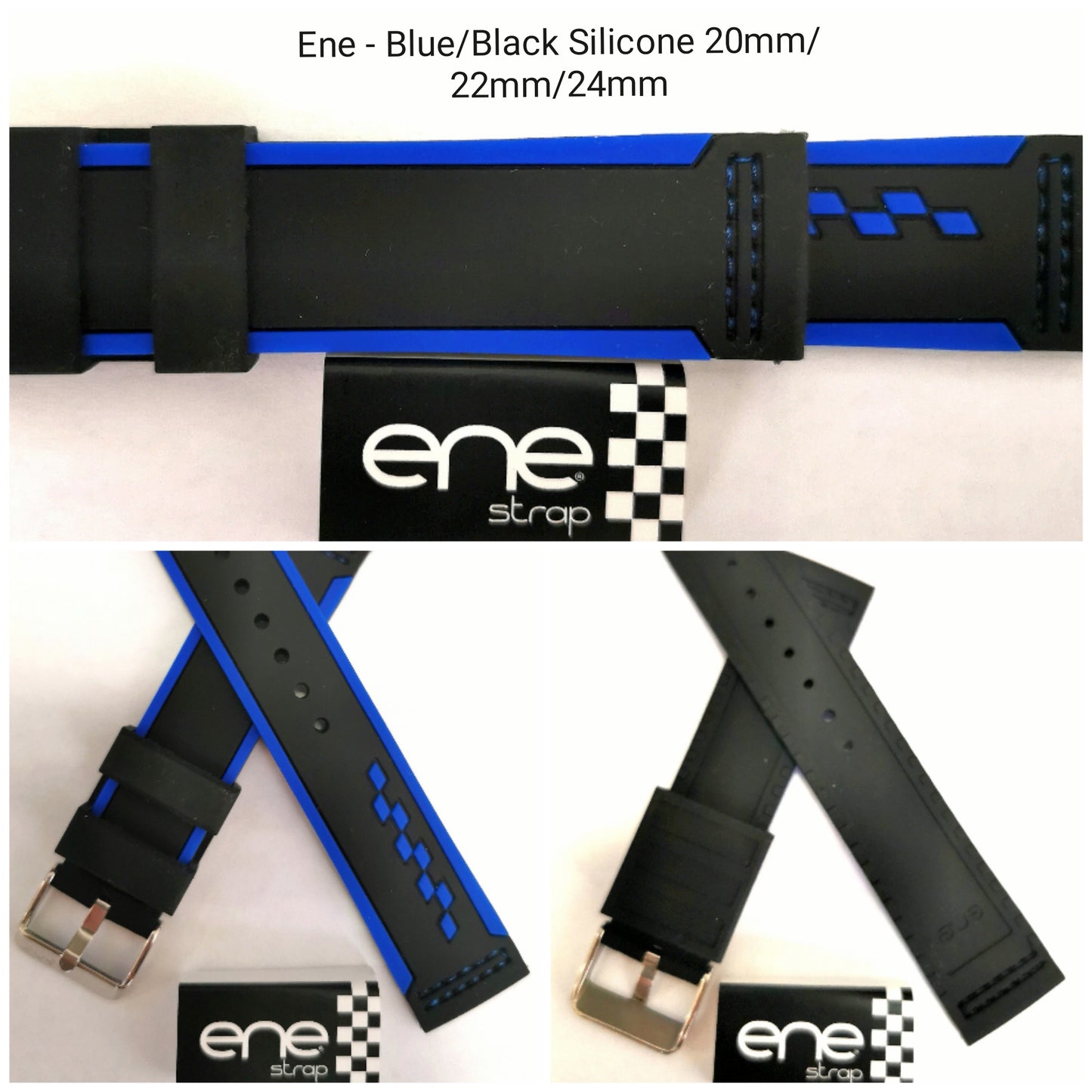 ENE two colored rubber straps
