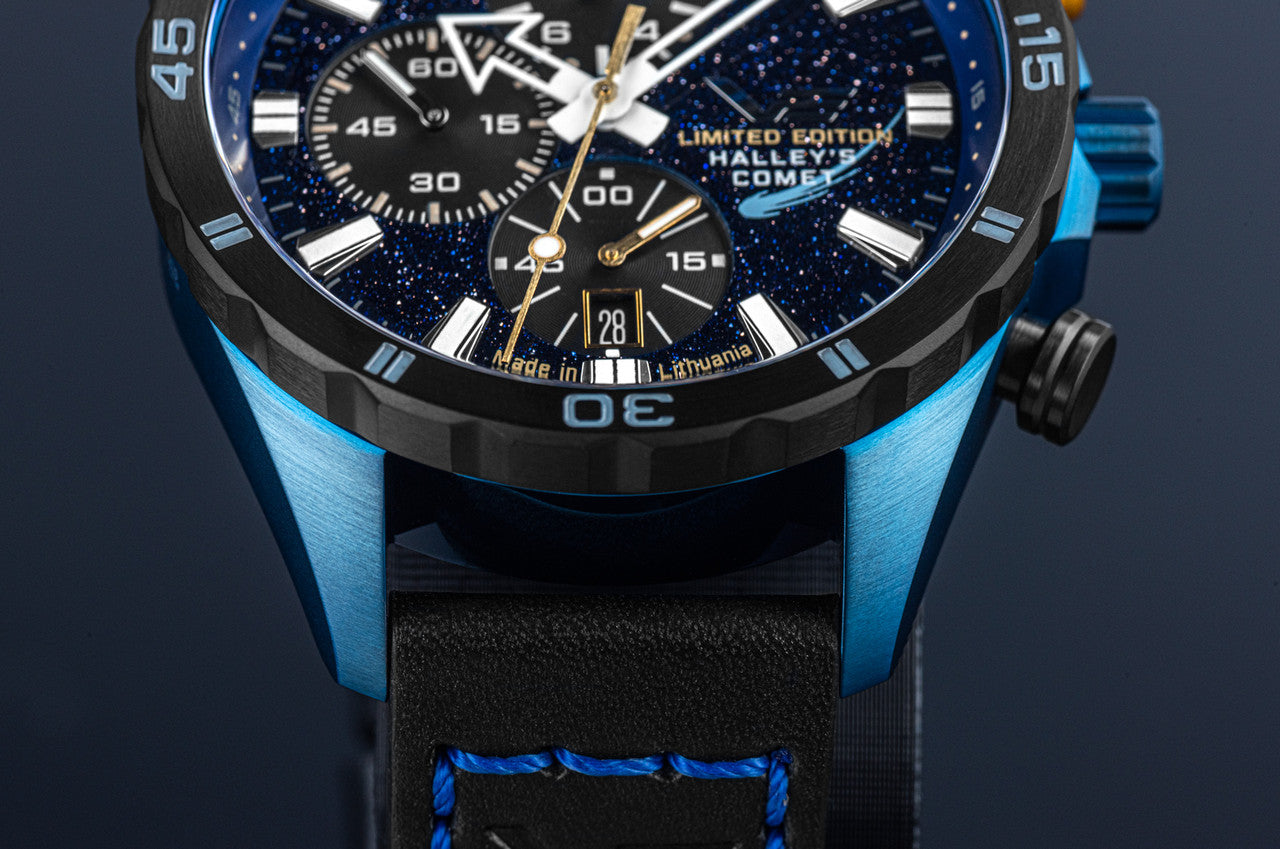 Vostok-Europe Celestial Objects Halley's Comet Chronograph 6S10-320E694