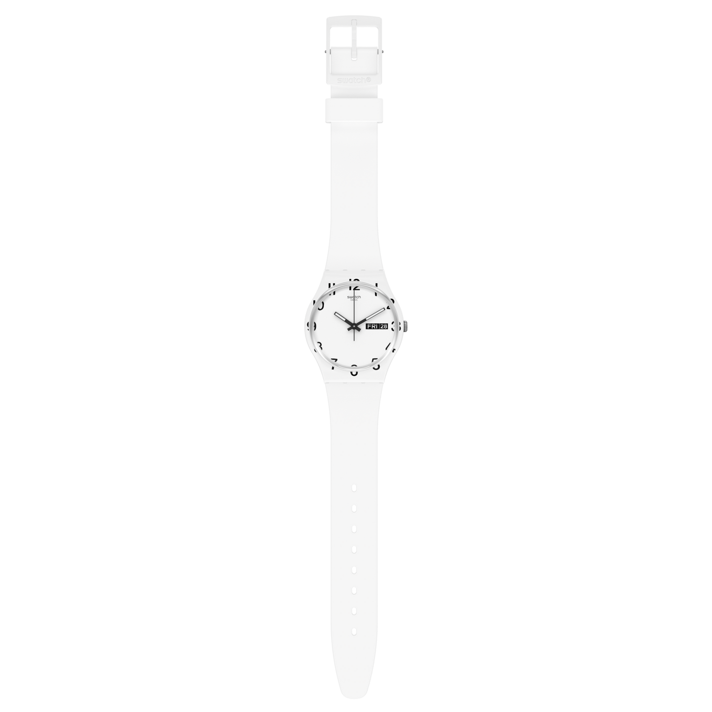 Swatch Over White Quartz White Dial Unisex Watch GW716