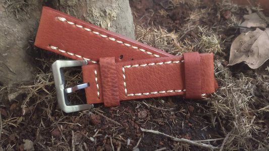 Swiss Vintage Robust Honey Leather Strap