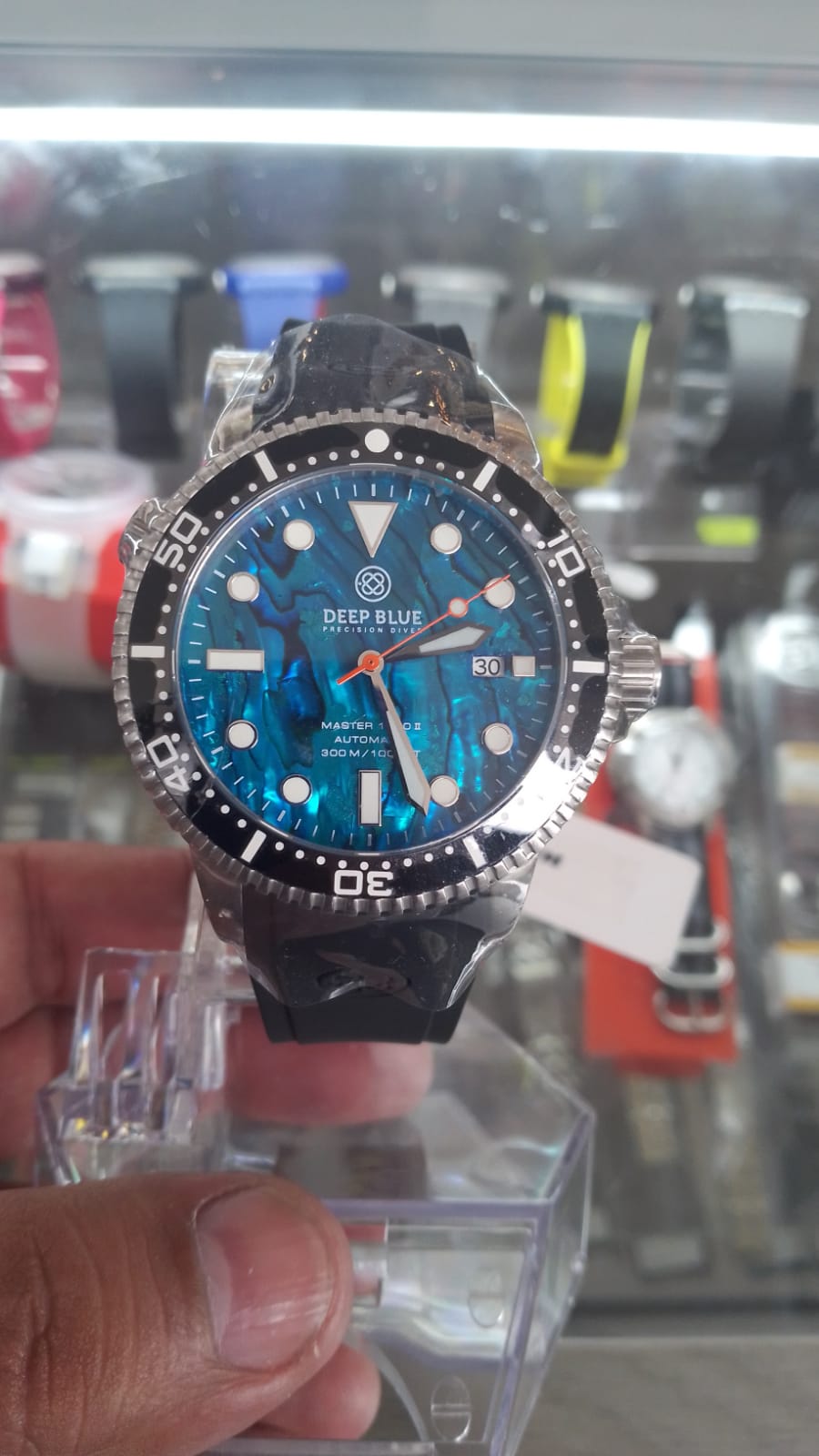 Deep Blue Master 1000 II 44MM Automatic Diver Ceramic Bezel-Blue Abalone Dial