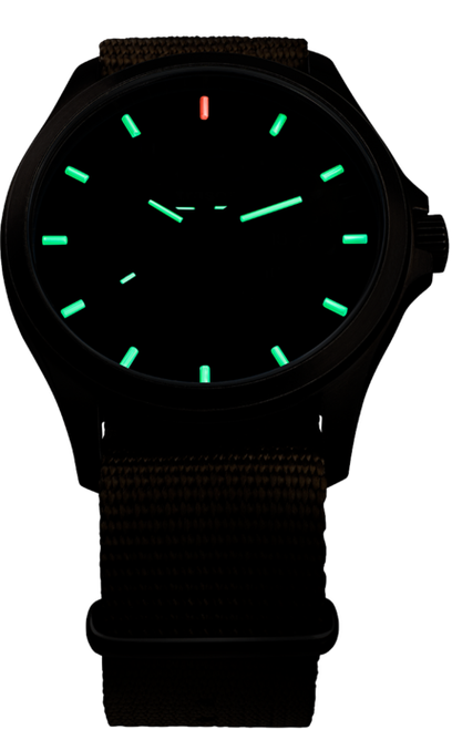 Traser P67 Officer Pro GunMetal Khaki Swiss-Made Tritium Watch 108631