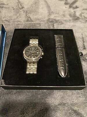 Pre-Owned Jerome Lemars JL5555 Black Face Chrono Quartz.